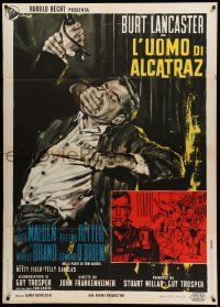 8t403 BIRDMAN OF ALCATRAZ Italian 1p '62 Burt Lancaster, John Frankenheimer, different Casaro art!