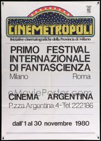 8t408 CINEMETROPOLI Italian 1p '80 first annual science fiction film festival in Milan, Italy!