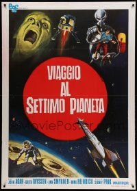 8t430 JOURNEY TO THE SEVENTH PLANET Italian 1p R72 cool completely different sci-fi art!