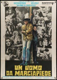 8t444 MIDNIGHT COWBOY Italian 1p '69 Dustin Hoffman, Jon Voight, Schlesinger classic, different!