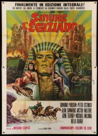 8t505 EGYPTIAN Italian 2p R69 artwork of Jean Simmons, Victor Mature & Gene Tierney by Piovano!