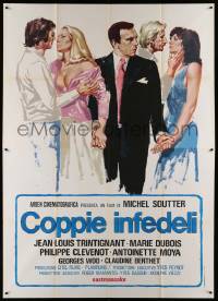 8t509 ESCAPADE Italian 2p '75 art of Jean-Louis Trintignant between unfaithful couples!
