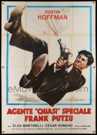 8t538 MADIGAN'S MILLIONS Italian 2p R74 art of detective Dustin Hoffman in a post-Graduate release!