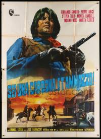 8t583 YOU ARE A TRAITOR AND I'LL KILL YOU Italian 2p '72 great spaghetti western cowboy art!