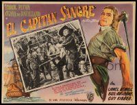 8t315 CAPTAIN BLOOD Mexican LC R50s pirate Errol Flynn in border art AND inset image!
