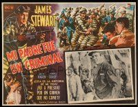 8t316 CARBINE WILLIAMS Mexican LC '52 great close up of James Stewart + cool different border art!
