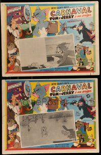 8t277 CARNAVAL TOM Y JERRY Y SUS AMIGOS 2 Mexican LCs '60s Tom & Jerry, great MGM cartoon images!