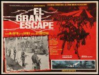 8t340 GREAT ESCAPE Mexican LC '63 Nazi guards watch prisoners arriving at camp, WWII classic!