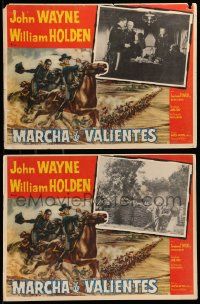 8t286 HORSE SOLDIERS 2 Mexican LCs '59 U.S. Cavalrymen John Wayne & William Holden, John Ford