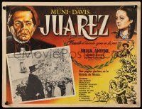 8t344 JUAREZ Mexican LC R50s Paul Muni in inset image & with Bette Davis in border art!
