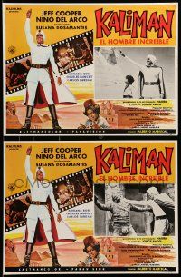 8t256 KALIMAN EL HOMBRE INCREIBLE 6 Mexican LCs '72 cool Mexican sci-fi with costumed hero!