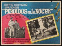 8t354 MIDNIGHT COWBOY Mexican LC '69 Dustin Hoffman & Jon Voight shown in inset AND border!