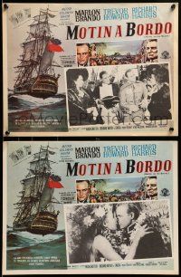 8t248 MUTINY ON THE BOUNTY 8 Mexican LCs '62 Marlon Brando, Trevor Howard, Richard Harris