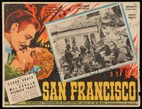 8t369 SAN FRANCISCO Mexican LC R50s city in ruins after earthquake, art of Gable & MacDonald!