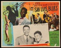 8t378 ST. LOUIS BLUES Mexican LC '58 great portrait of Nat King Cole & Ella Fitzgerald!