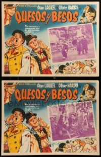 8t270 SWISS MISS 3 Mexican LCs R60s Stan Laurel & Oliver Hardy with ape & in disguise + border art!
