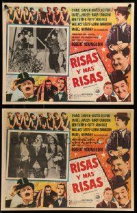 8t271 WHEN COMEDY WAS KING 3 Mexican LCs '60 great scenes with Charlie Chaplin & Laurel and Hardy!
