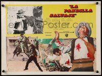 8t392 WILD BUNCH Mexican LC '69 Sam Peckinpah cowboy classic, William Holden with machine gun!