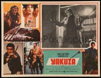 8t393 YAKUZA Mexican LC '74 Sydney Pollack, Paul Schrader, Robert Mitchum in inset AND border!