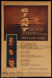 8t122 GIANT WC '56 James Dean, Elizabeth Taylor, Rock Hudson, directed by George Stevens!
