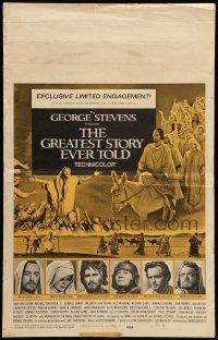 8t128 GREATEST STORY EVER TOLD WC '65 Max von Sydow as Jesus, exclusive limited engagement!