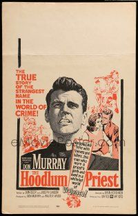8t137 HOODLUM PRIEST WC '61 religious Don Murray saves thieves & killers, and it's true!