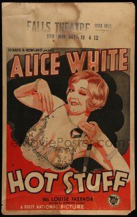 8t138 HOT STUFF WC '29 artwork of sexy winking Alice White wearing low-cut lace!