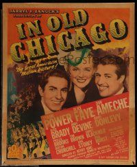 8t143 IN OLD CHICAGO WC '38 Tyrone Power, Alice Faye & Don Ameche, great American motion picture!