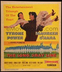 8t156 LONG GRAY LINE WC '54 art of Tyrone Power carrying Maureen O'Hara, plus West Point cadets!