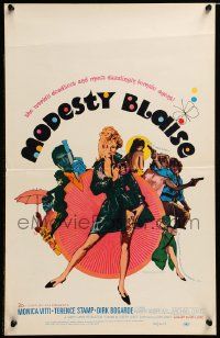 8t170 MODESTY BLAISE WC '66 Bob Peak art of sexiest female secret agent Monica Vitti!
