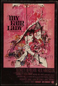 8t175 MY FAIR LADY WC '64 classic art of Audrey Hepburn & Rex Harrison by Bob Peak!