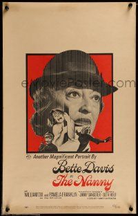 8t177 NANNY WC '65 Hammer, creepy close up portrait of Bette Davis, completely different image!