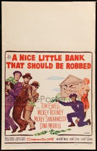 8t180 NICE LITTLE BANK THAT SHOULD BE ROBBED WC '58 thieves Tom Ewell, Mickey Rooney & Shaughnessy!