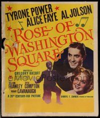 8t193 ROSE OF WASHINGTON SQUARE WC '39 Tyrone Power, Alice Faye, Al Jolson in blackface on 1 knee!