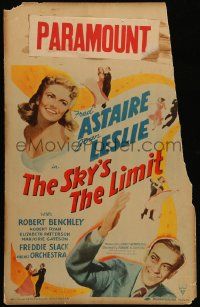 8t205 SKY'S THE LIMIT WC '43 Fred Astaire, pretty Joan Leslie, it's a dance-filled holiday!
