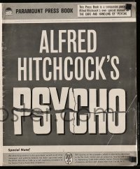 8t034 PSYCHO pressbook '60 Janet Leigh, Anthony Perkins, Alfred Hitchcock classic horror!