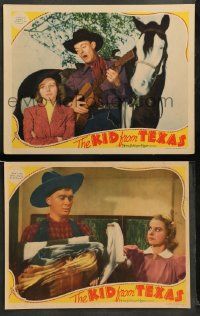 8w892 KID FROM TEXAS 2 LCs '39 Dennis O'Keefe, Florence Rice, wild western images!