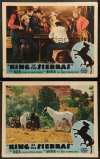 8w895 KING OF THE SIERRAS 2 LCs '38 Rex, king of the wild horses & Sheik, new wonder horse!