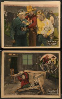 8w900 LET 'ER BUCK 2 LCs '25 great images of western cowboy Hoot Gibson, Marian Nixon in inset!