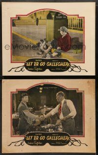 8w901 LET 'ER GO, GALLEGHER 2 LCs '28 Junior Coghlan with cute dog & at the film's climax!