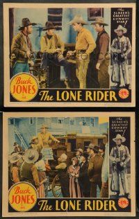 8w904 LONE RIDER 2 LCs R34 Louis King cowboy western, Buck Jones, Vera Reynolds, Woods!