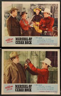 8w910 MARSHAL OF CEDAR ROCK 2 LCs '52 western cowboy Allan 'Rocky' Lane & gorgeous Phyllis Coates!