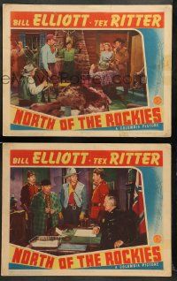 8w918 NORTH OF THE ROCKIES 2 LCs '42 Bill Elliott, Tex Ritter, Royal Canadian Mountie action!