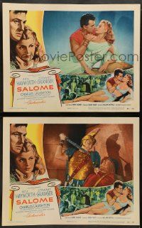 8w950 SALOME 2 LCs '53 great images of sexy Rita Hayworth & Stewart Granger!