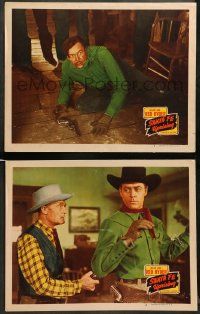 8w952 SANTA FE UPRISING 2 LCs '46 great images of Allan Rocky Lane as Red Ryder, Jack La Rue!