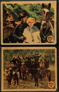 8w958 SHOTGUN PASS 2 LCs '31 great images of western cowboy Tim McCoy, sexiest Virginia Lee Corbin!