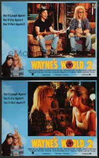 8w987 WAYNE'S WORLD 2 2 LCs '93 Mike Myers, Dana Carvey, sexiest Kim Basinger as Honey Hornee!