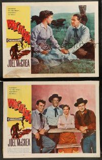 8w992 WICHITA 2 LCs '55 Joel McCrea, Lloyd Bridges & cowboys in Kansas, gorgeous Vera Miles!