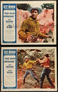 8w993 WILD BILL HICKOK 2 LCs '50s Guy Madison in the title role, Two Gun Marshal!