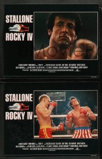 8w308 ROCKY IV 8 English LCs '85 boxing heavyweight boxing champ Sylvester Stallone, Lundgren!